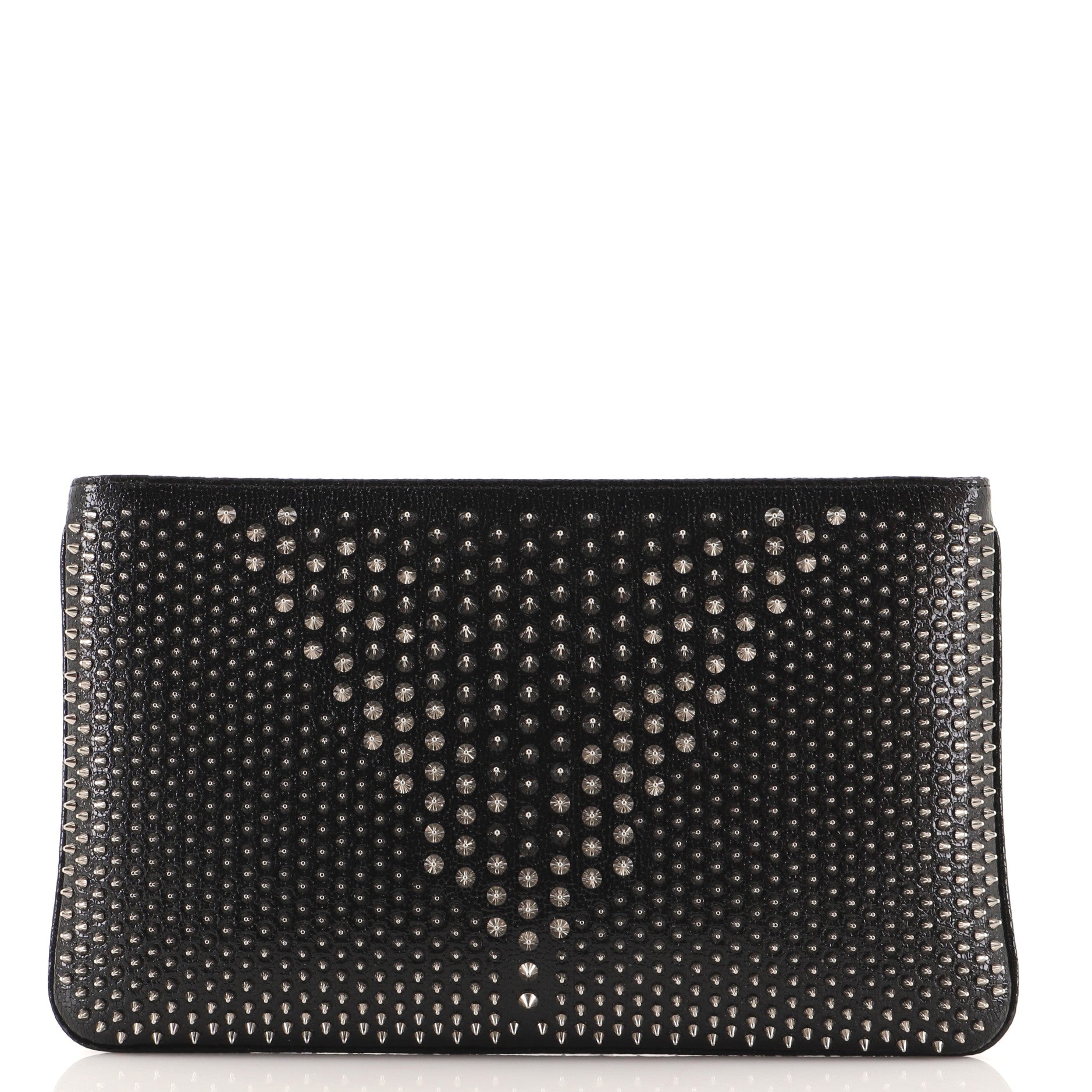 Loubiposh Clutch Spiked Leather