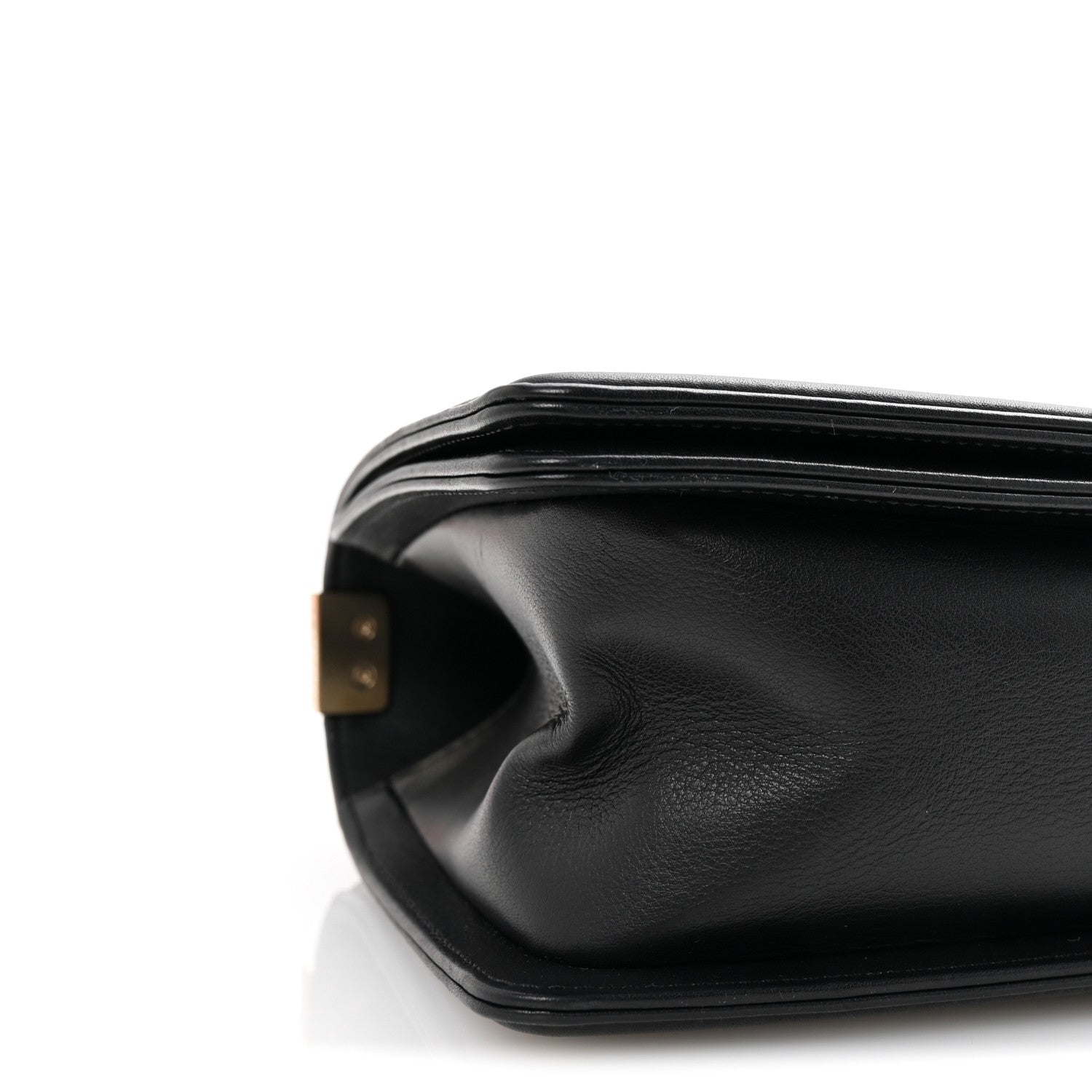 Lambskin Chevron Quilted Medium Boy Flap Black