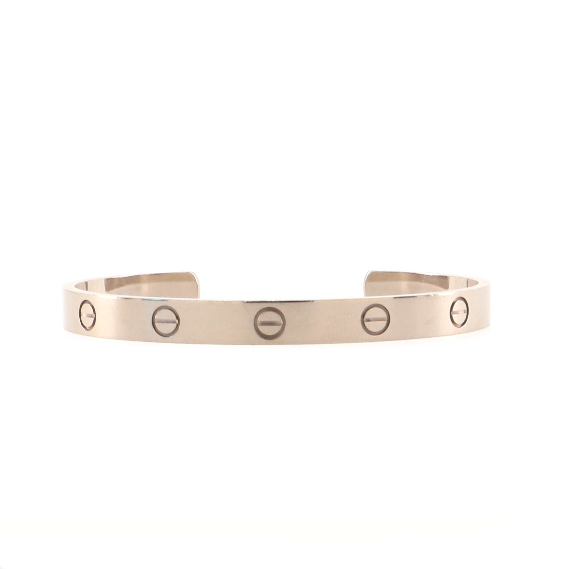 Love Cuff Bracelet 18K White Gold