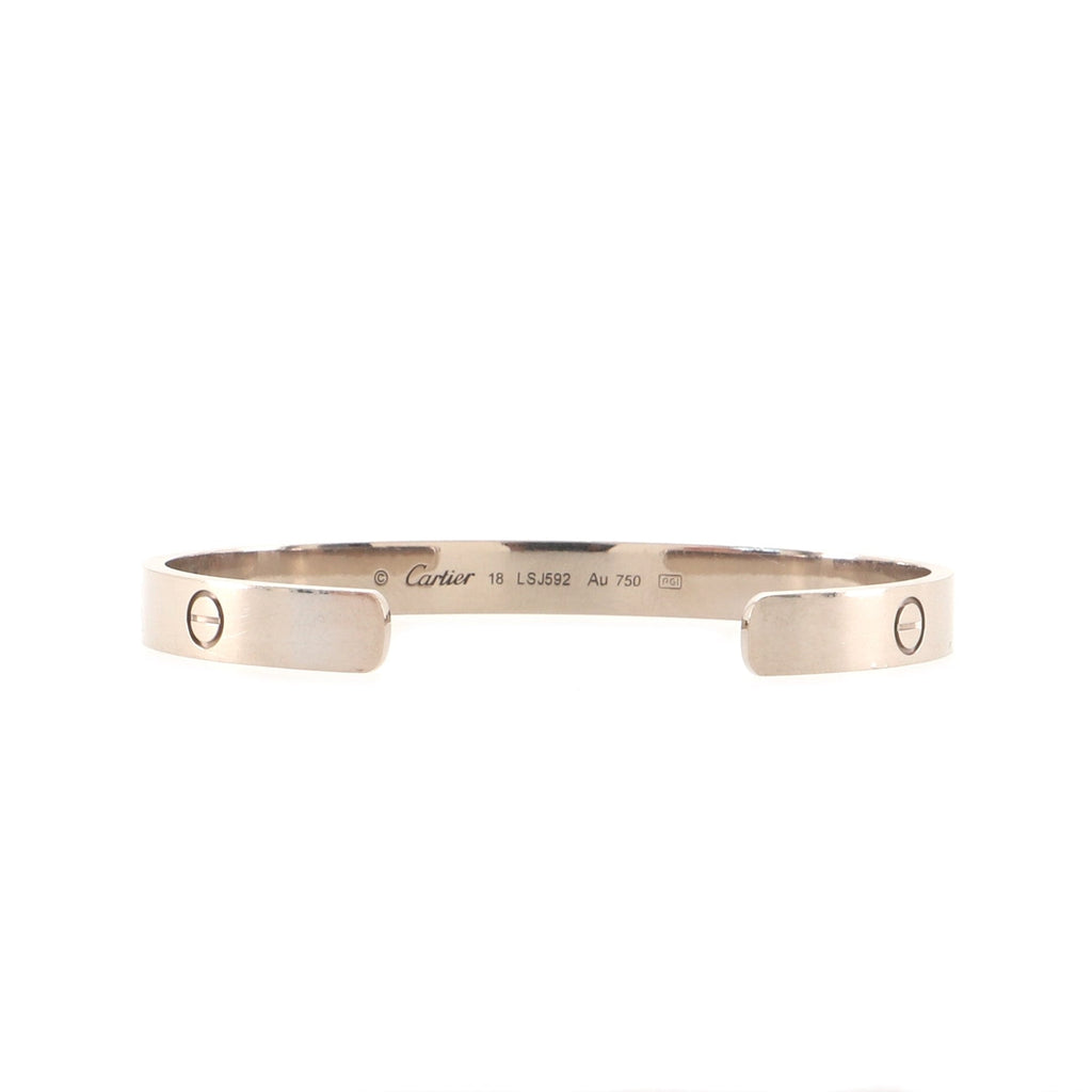 Love Cuff Bracelet 18K White Gold