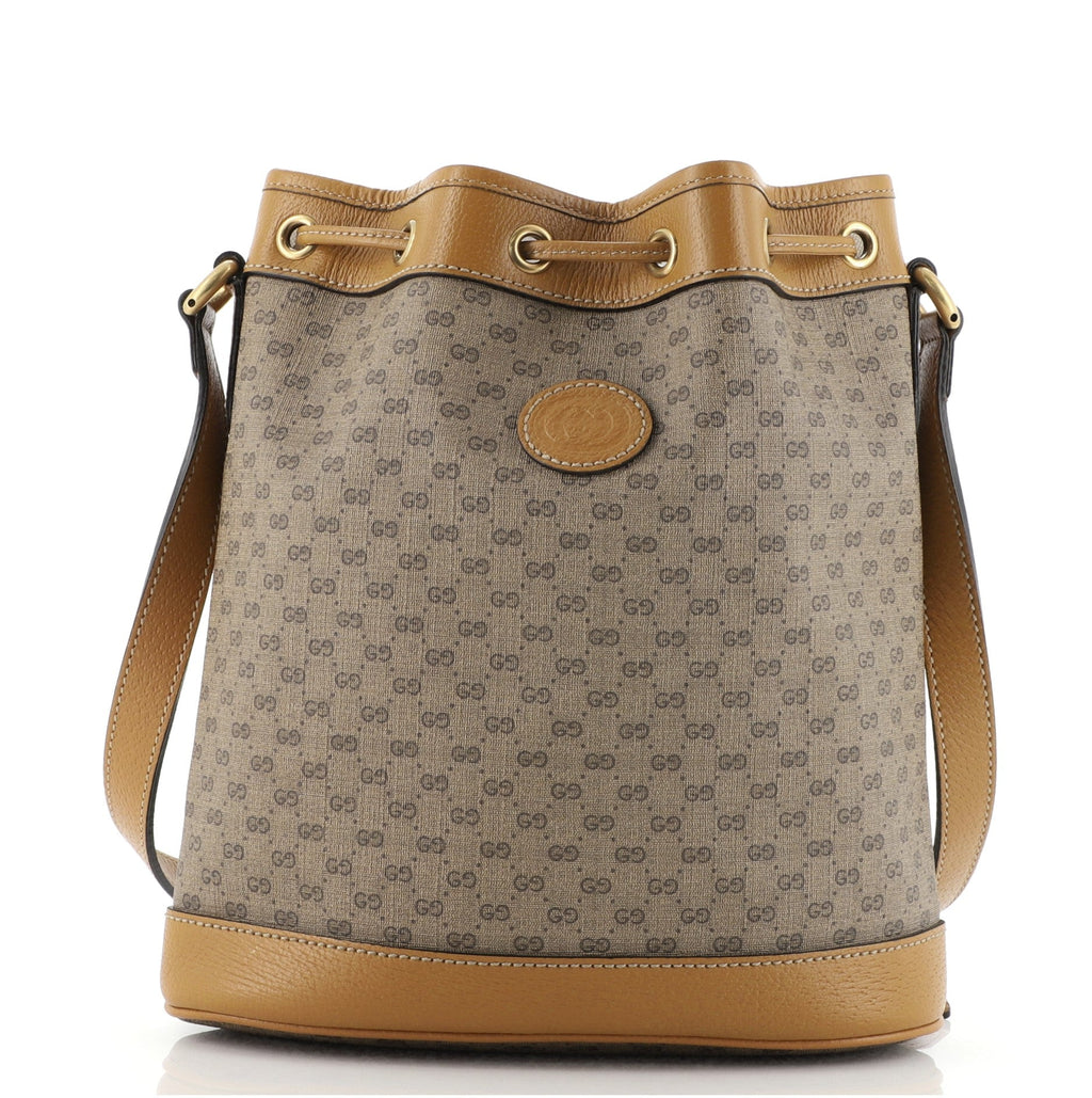 Disney Mickey Mouse Bucket Bag Printed Mini GG Coated Canvas