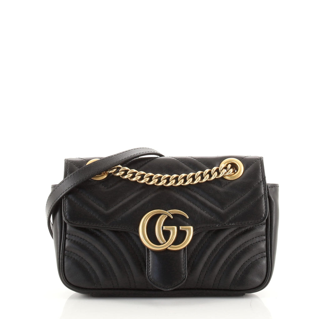 GG Marmont Flap Bag Matelasse Leather Mini