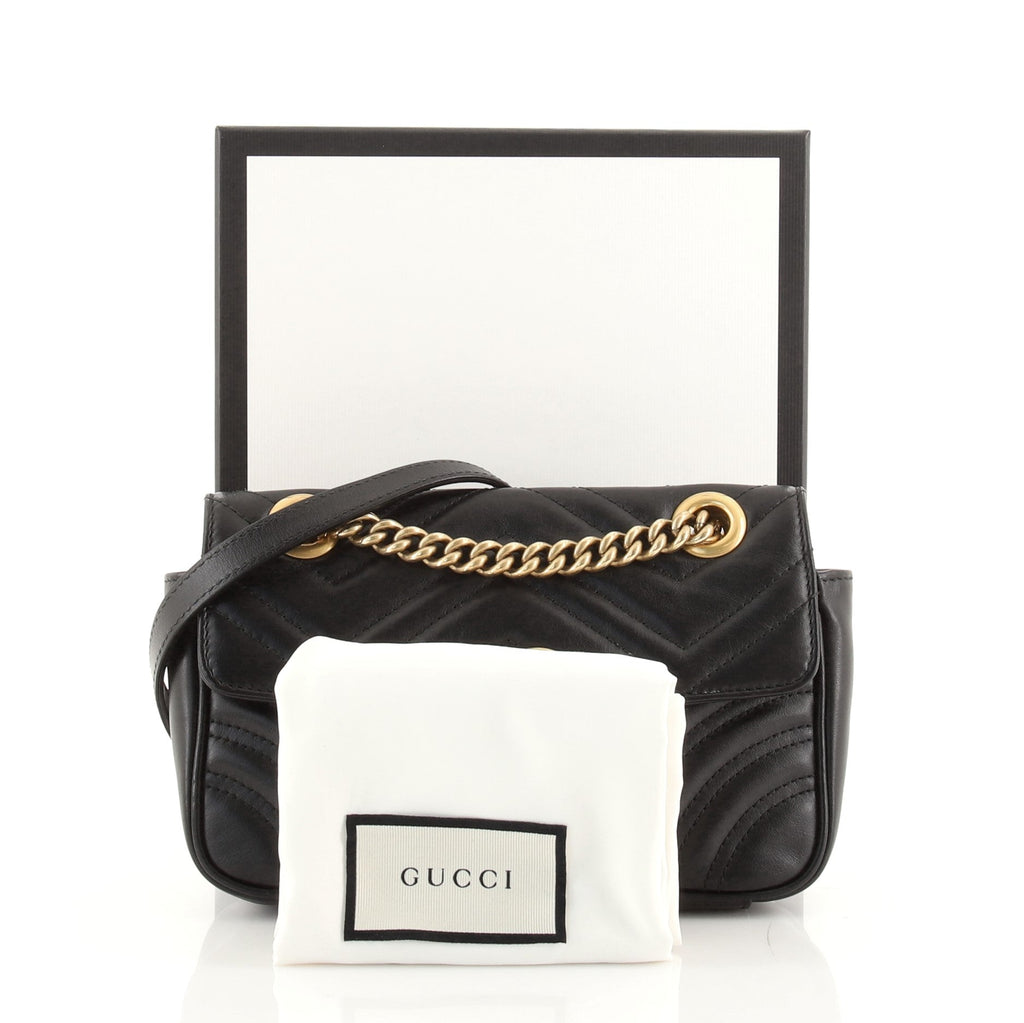 GG Marmont Flap Bag Matelasse Leather Mini