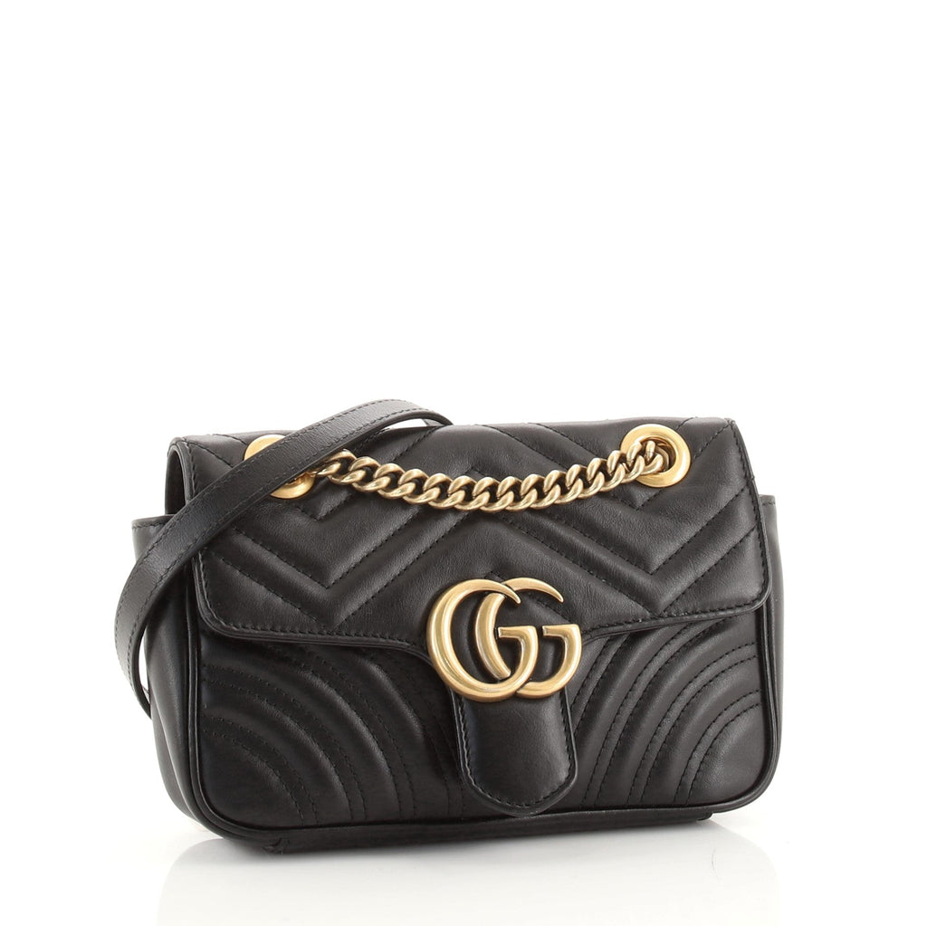 GG Marmont Flap Bag Matelasse Leather Mini