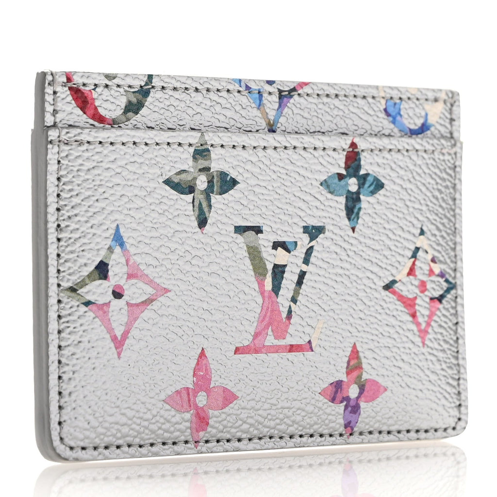 Metallic Monogram LV Garden  Holder Silver