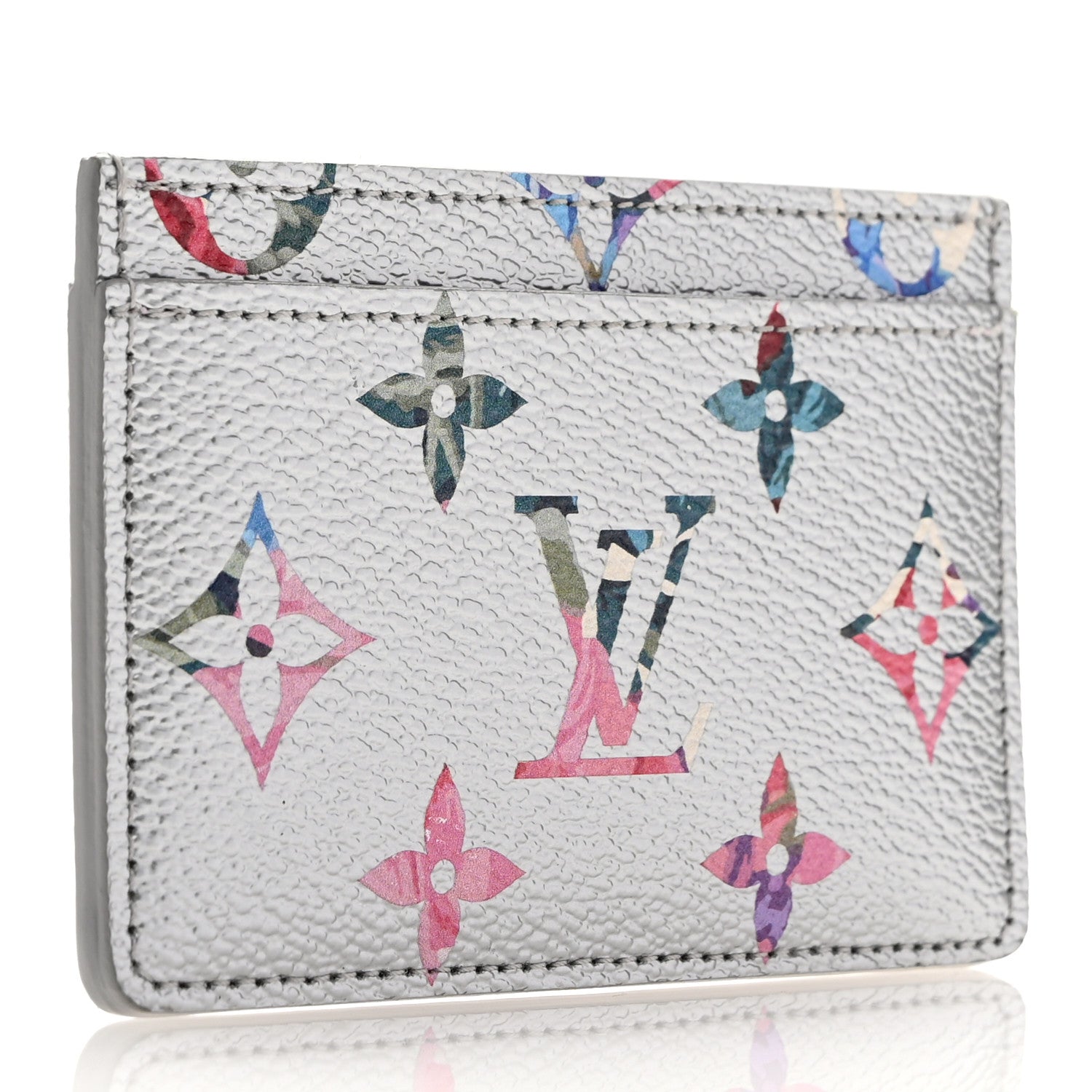 Metallic Monogram LV Garden  Holder Silver