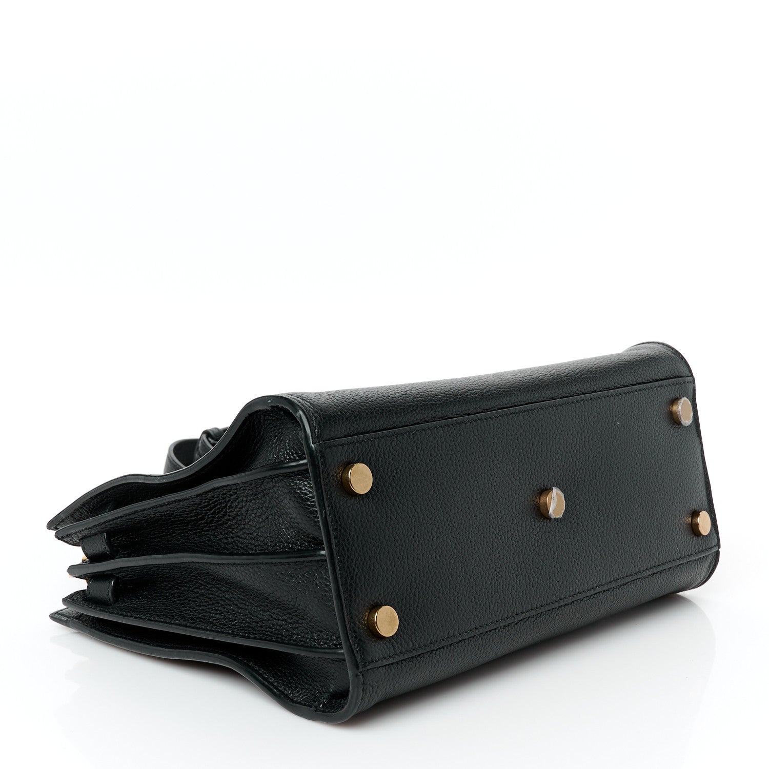 Grained Calfskin Baby Sac De Jour Souple Black