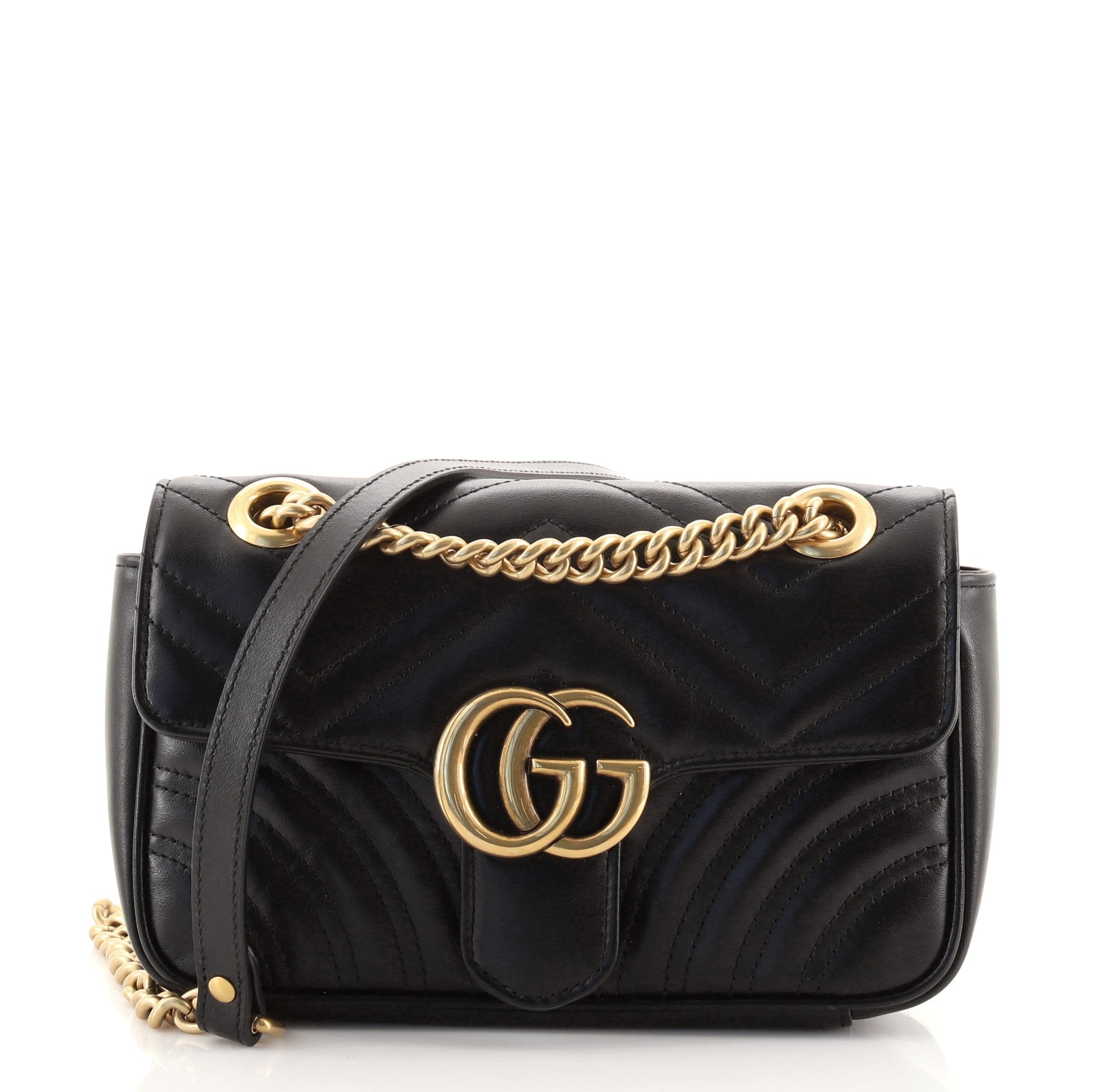 GG Marmont Flap Bag Matelasse Leather Mini