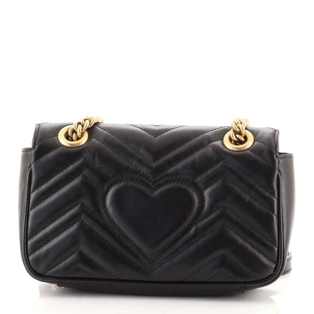 GG Marmont Flap Bag Matelasse Leather Mini