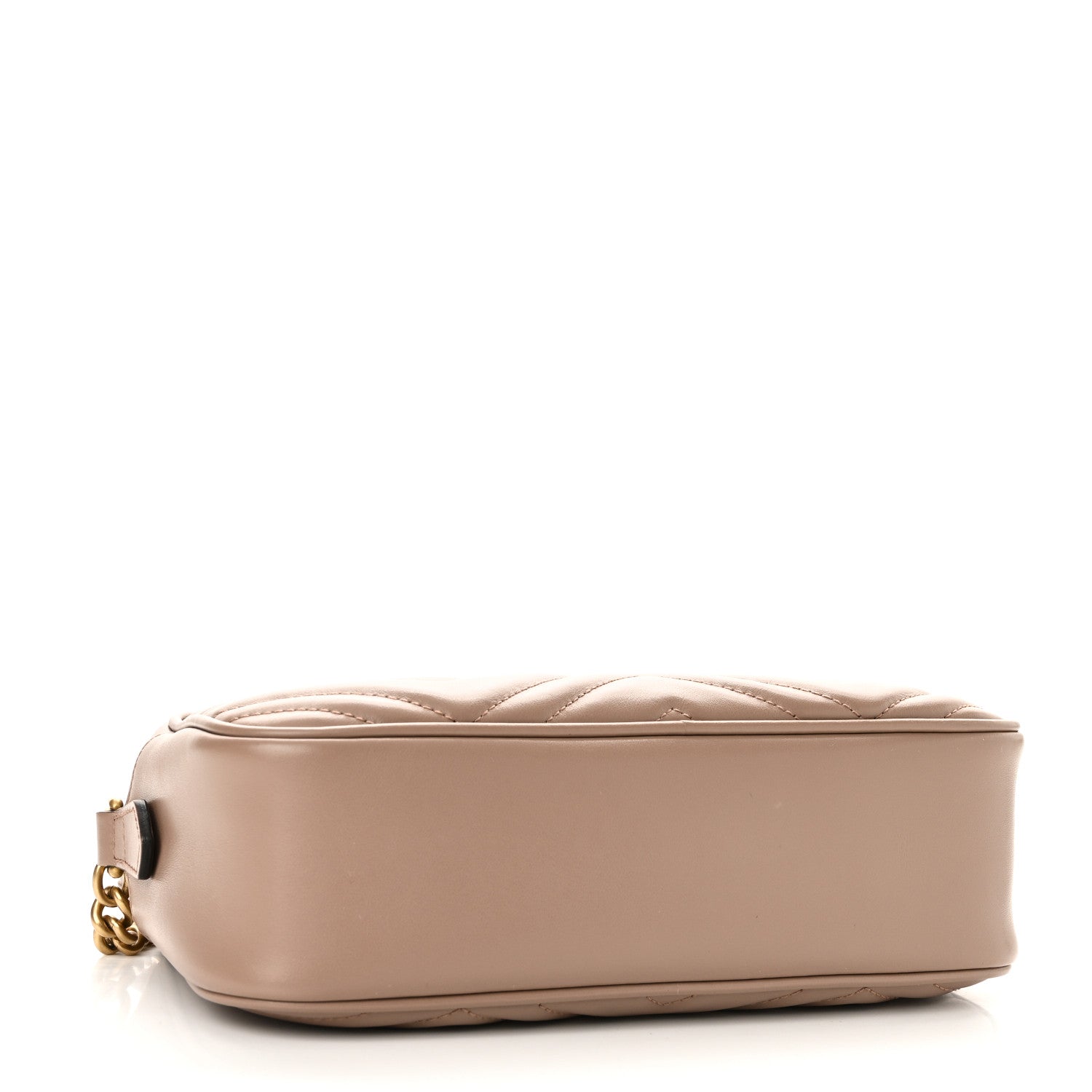 Calfskin Matelasse Small GG Marmont Chain Shoulder Bag Porcelain Rose