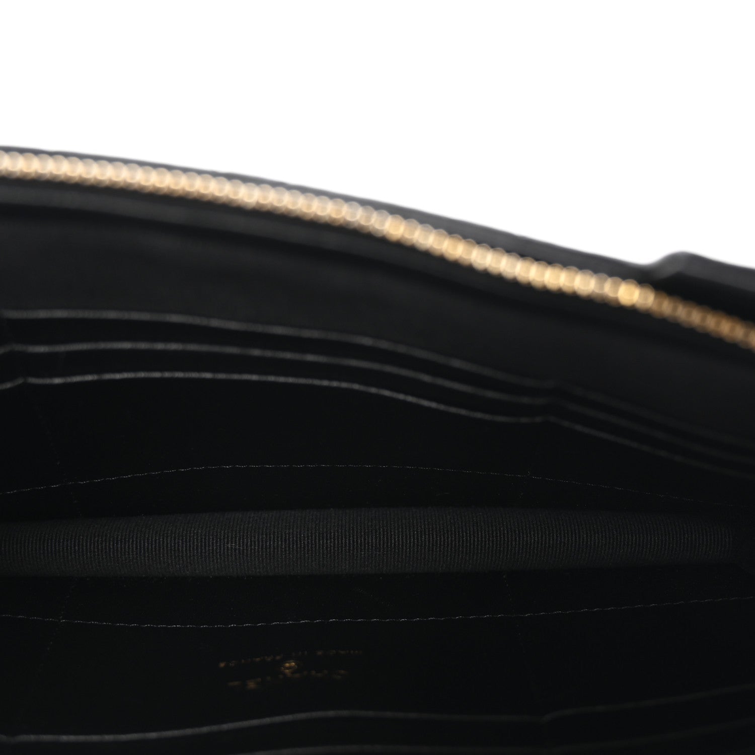 Lambskin Quilted CC Pouch Wristlet Black