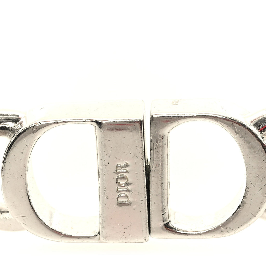 Brass CD Icon Chain Link Necklace Silver