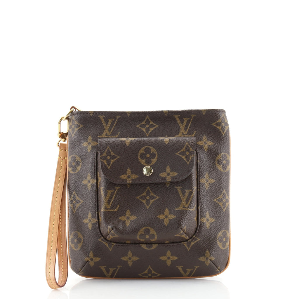 Partition Wristlet Clutch Monogram Canvas