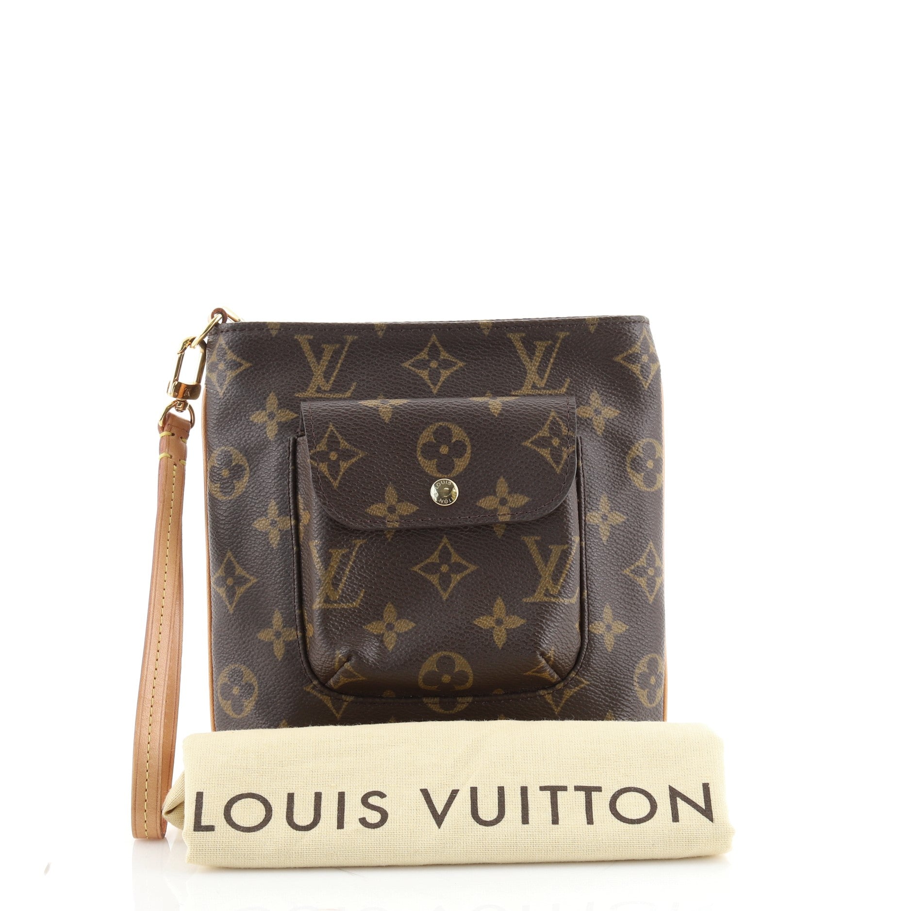 Partition Wristlet Clutch Monogram Canvas