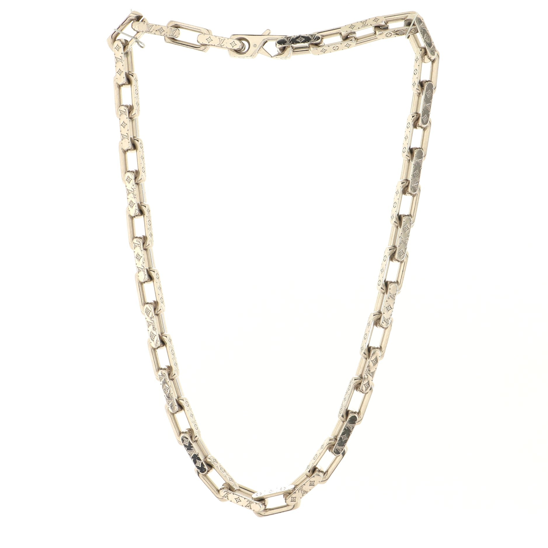 Monogram Chain Necklace Metal
