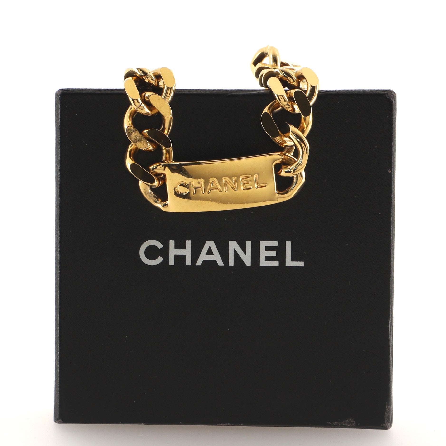 Logo Plate Chain Link Belt Metal 90
