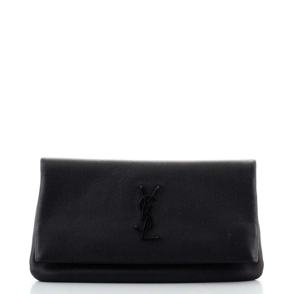 West Hollywood Fold Over Clutch Leather