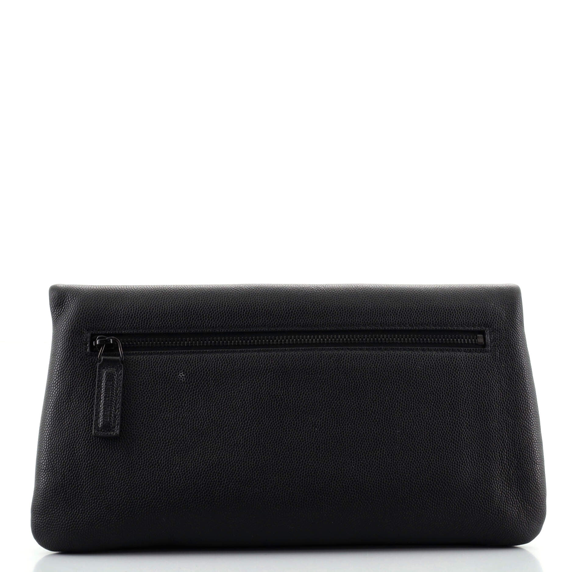 West Hollywood Fold Over Clutch Leather