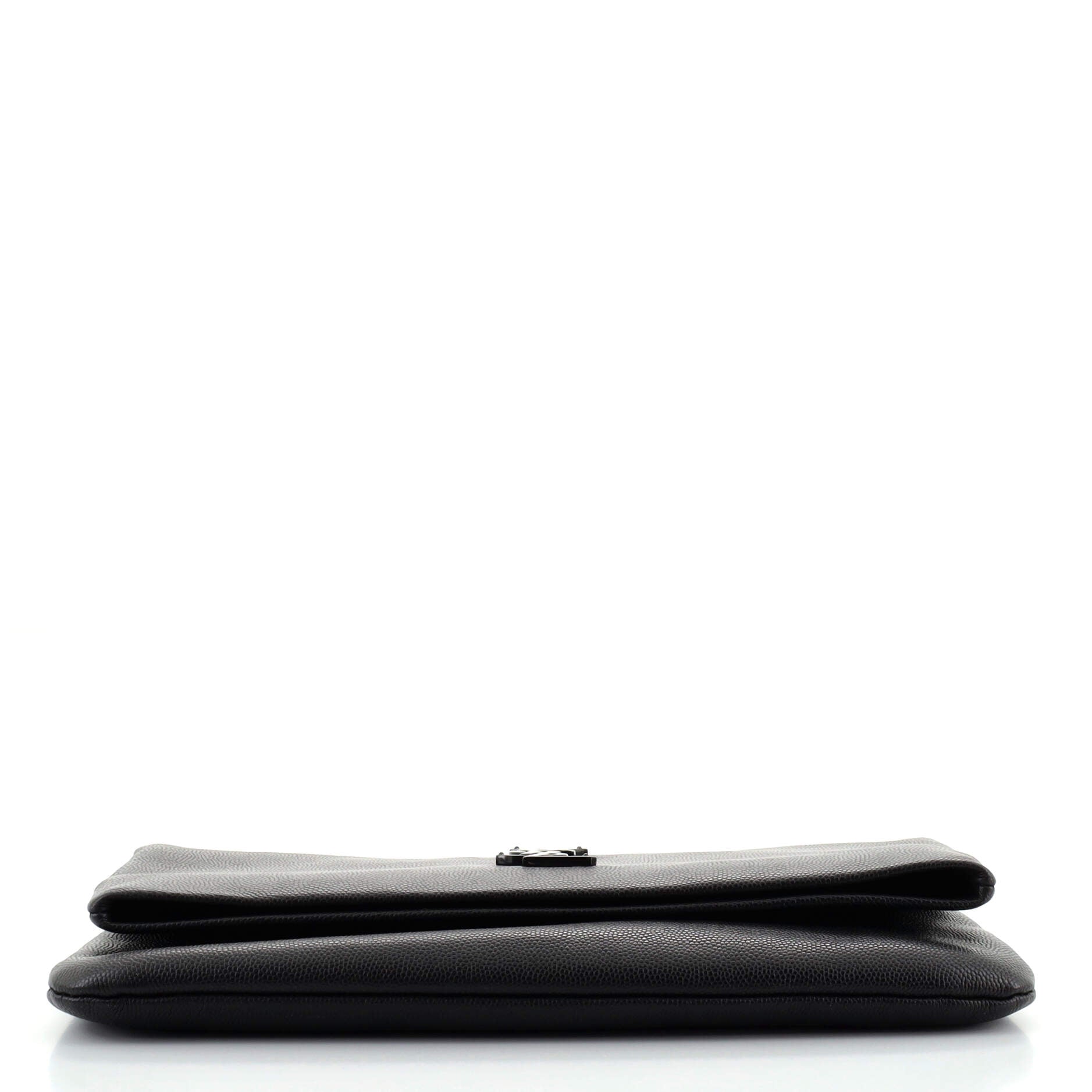 West Hollywood Fold Over Clutch Leather