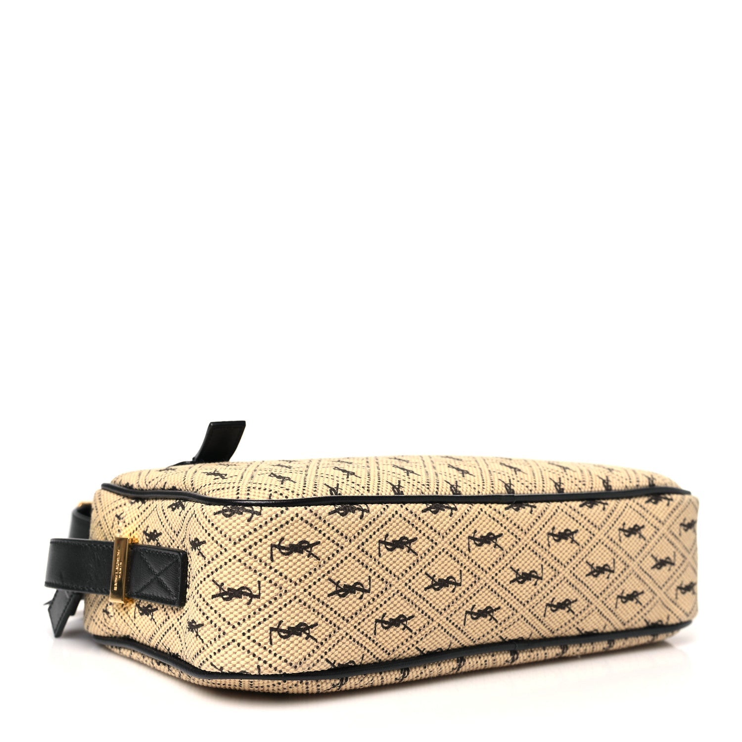 Canvas Monogram All Over Camera Bag Beige
