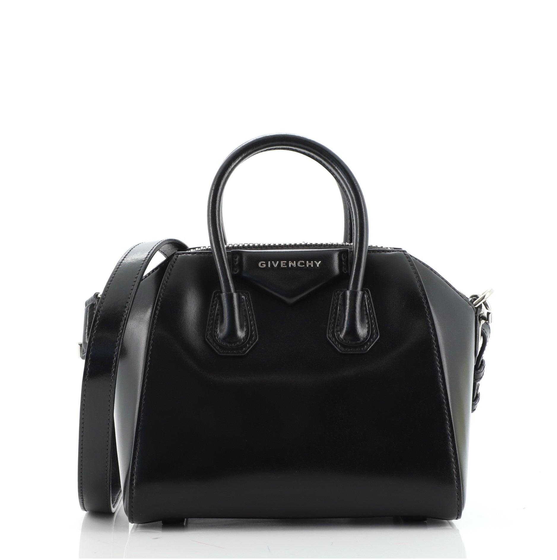 Antigona Bag Glazed Leather Mini