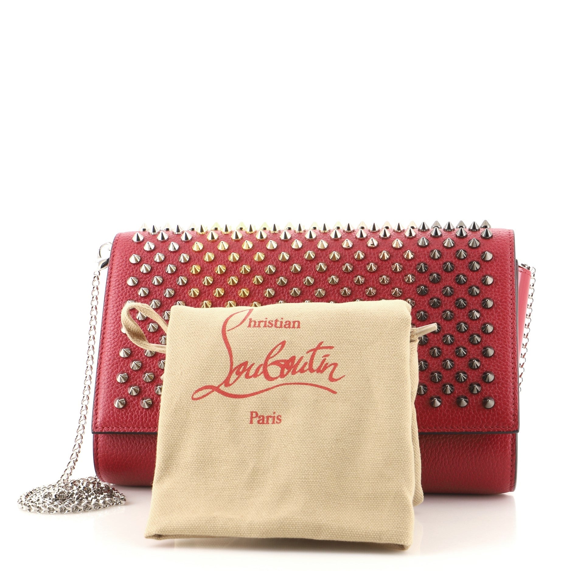 Paloma Clutch Spiked Leather