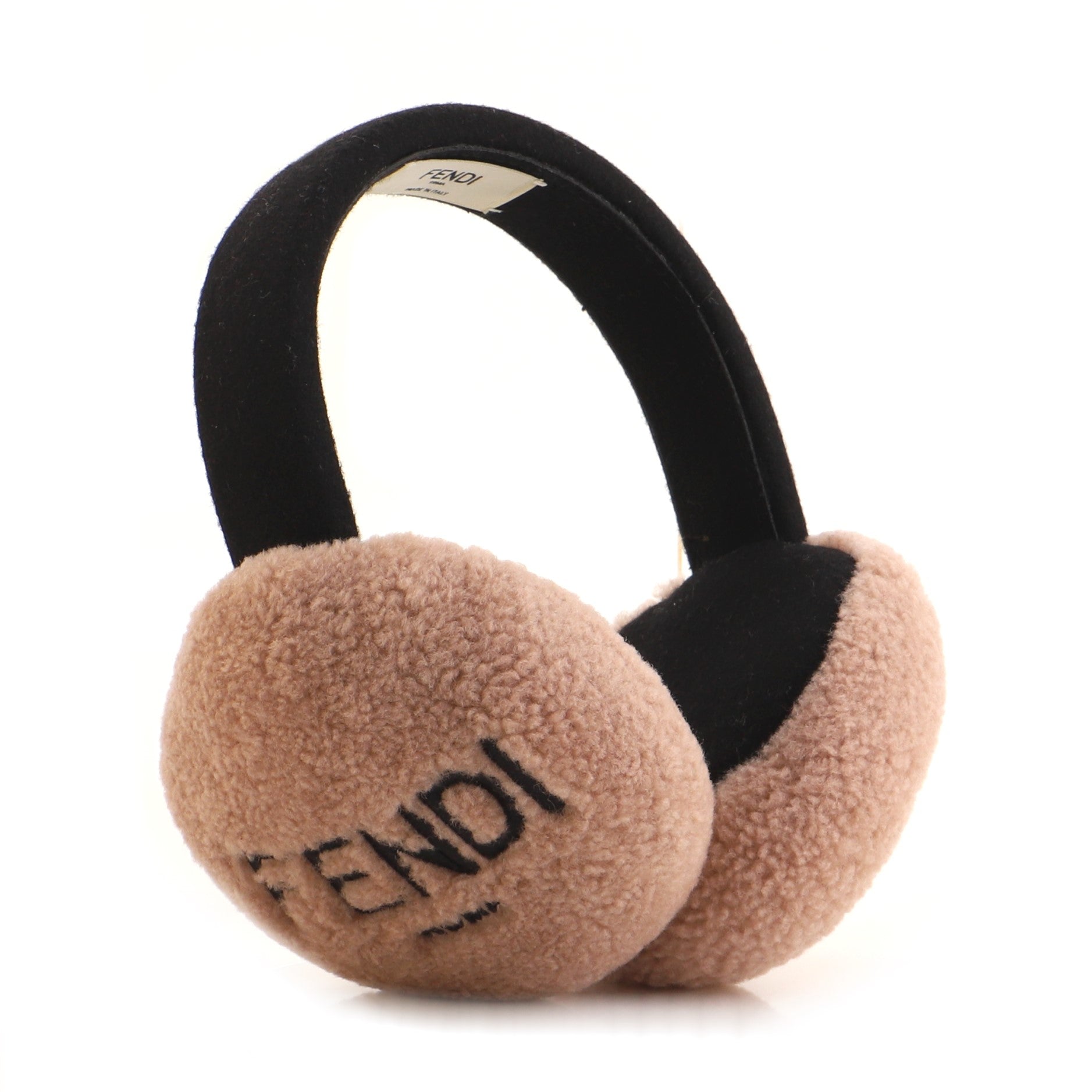 Logo Earmuffs Shearling Small