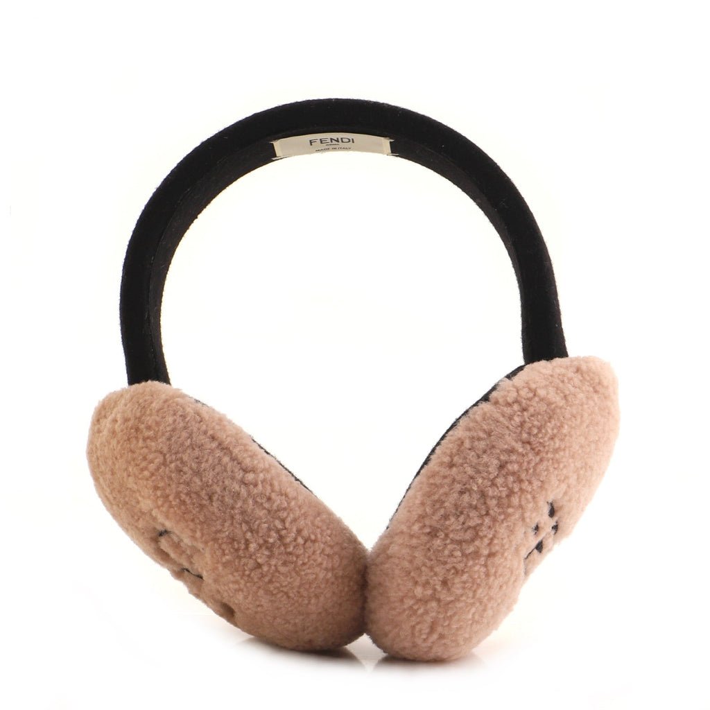 Logo Earmuffs Shearling Small