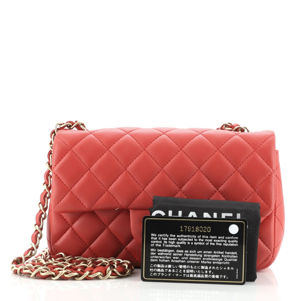 Classic Single Flap Bag Quilted Lambskin Mini