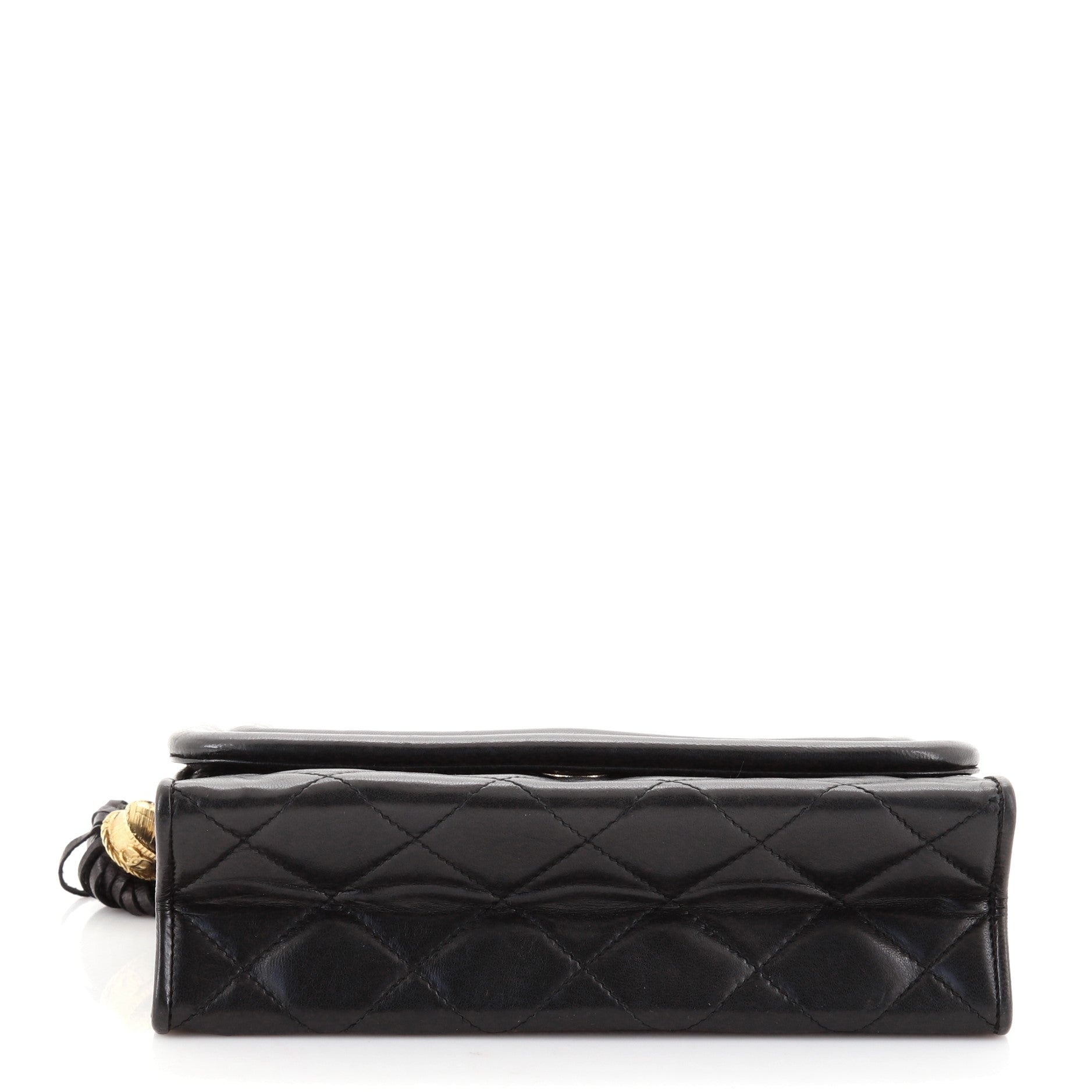 Vintage Tassel Flap Bag Quilted Lambskin Mini