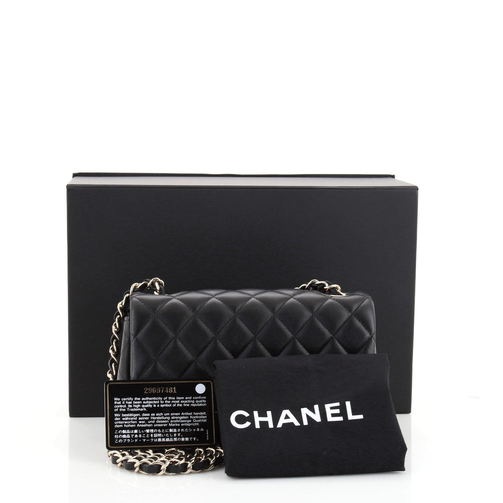 Classic Single Flap Bag Quilted Lambskin Mini