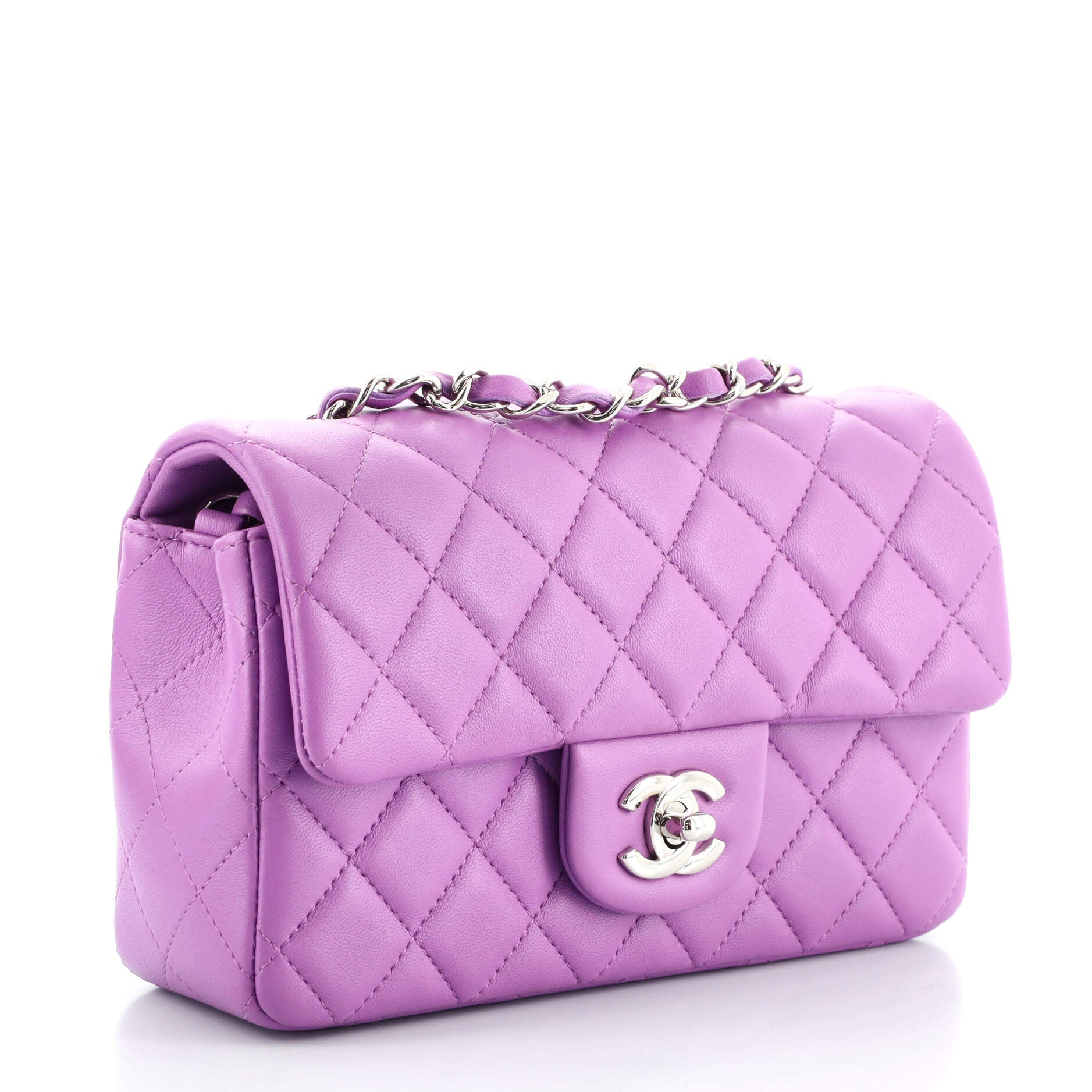 Classic Single Flap Bag Quilted Lambskin Mini