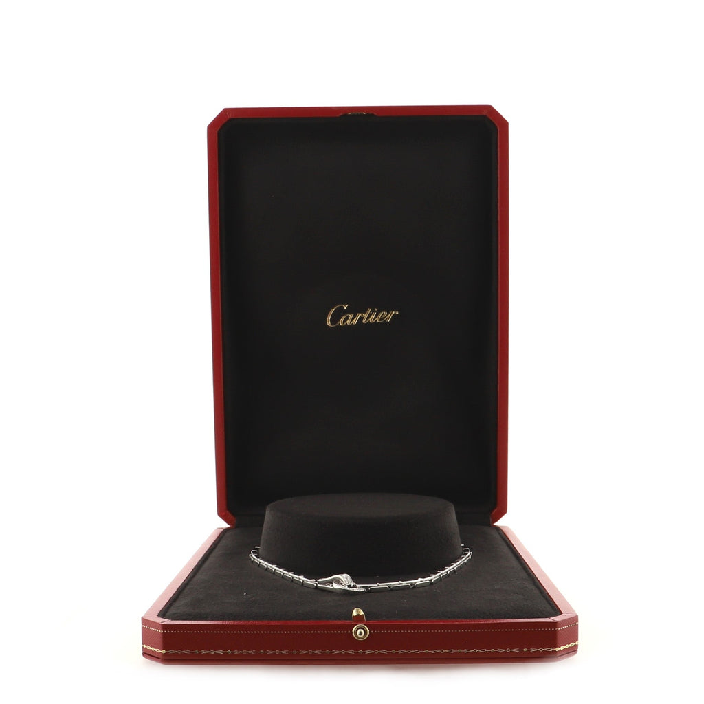 Agrafe Necklace 18K Yellow Gold and Diamonds