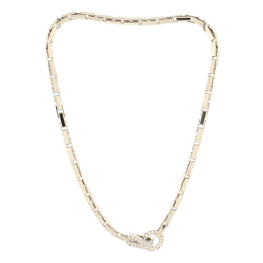 Agrafe Necklace 18K Yellow Gold and Diamonds