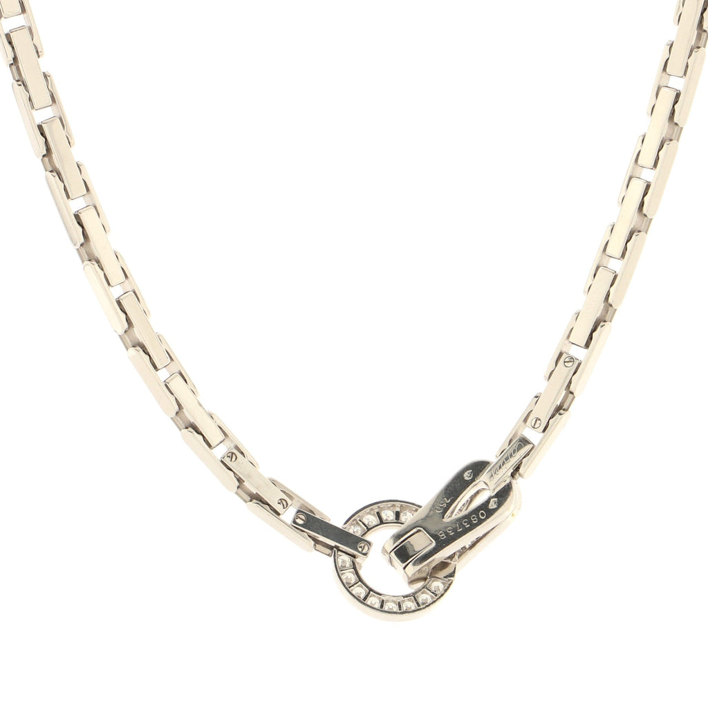 Agrafe Necklace 18K Yellow Gold and Diamonds