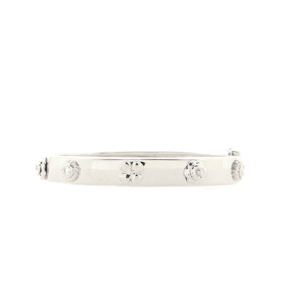Three Symbols Bracelet 18K White Gold and Diamonds