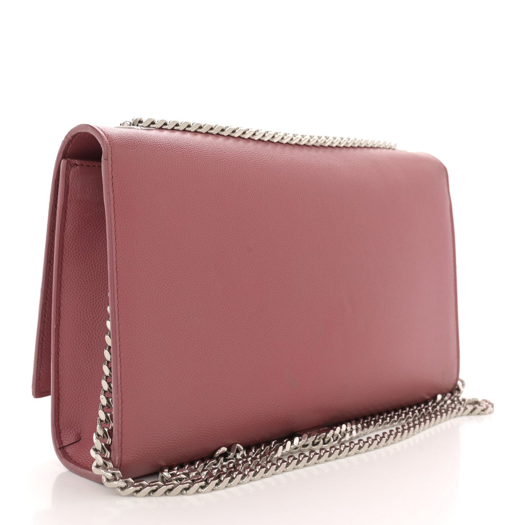 Grain De Poudre Medium Classic Monogram Kate Satchel Mystic Rose
