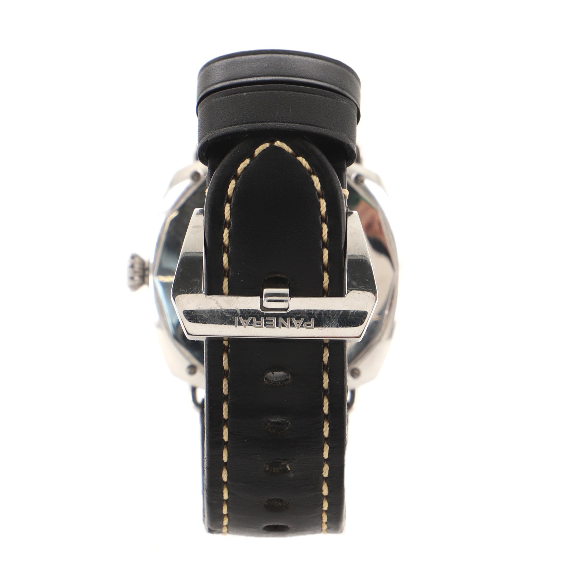 Radiomir Black Seal Manual Watch Stainless Steel and Leather 45