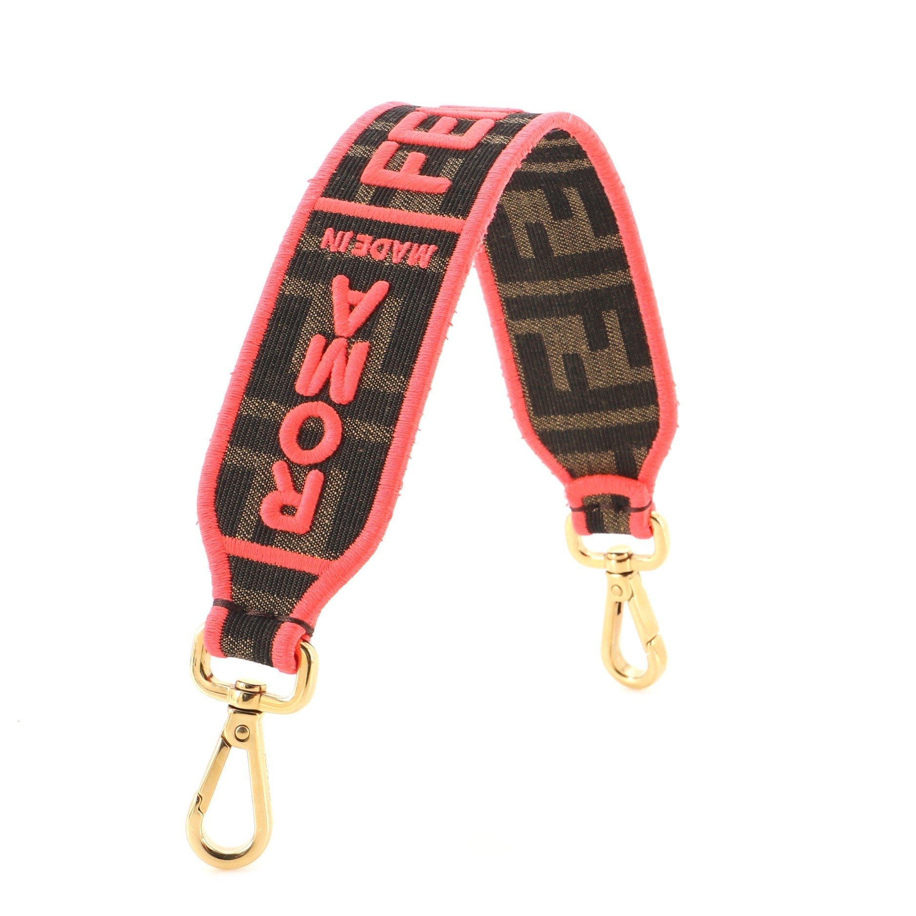 Logo Mini Strap You Short Shoulder Strap Zucca Canvas
