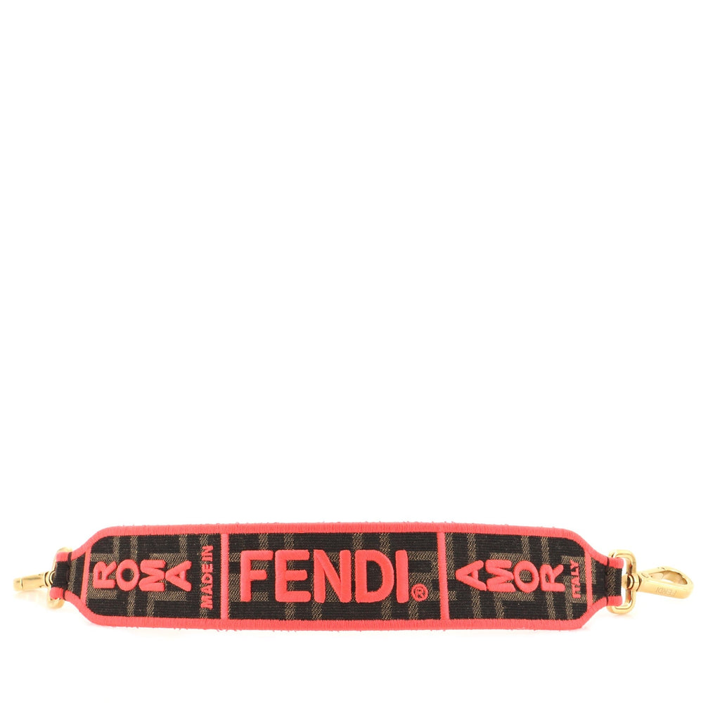 Logo Mini Strap You Short Shoulder Strap Zucca Canvas
