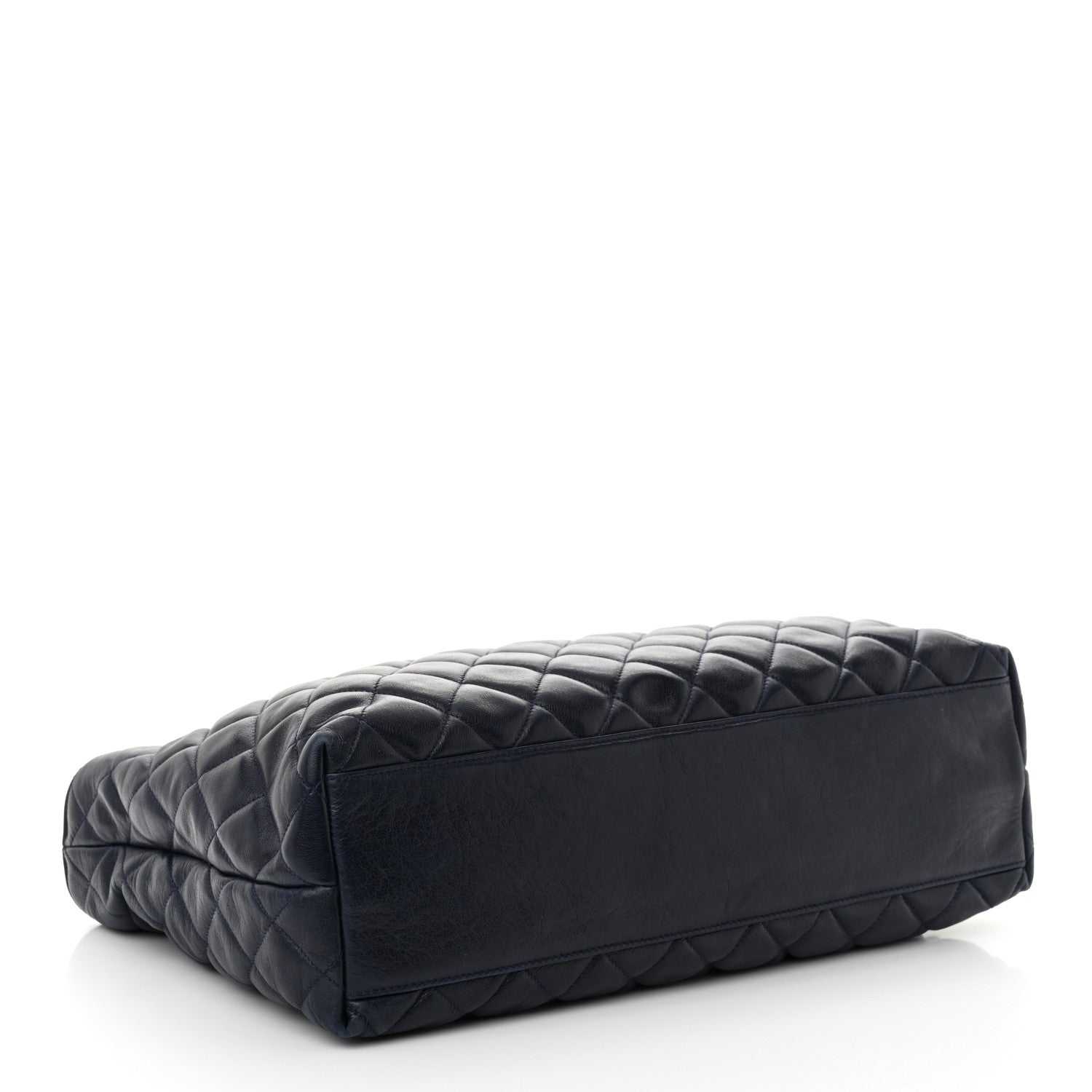 Lambskin Quilted Shoulder Bag Navy