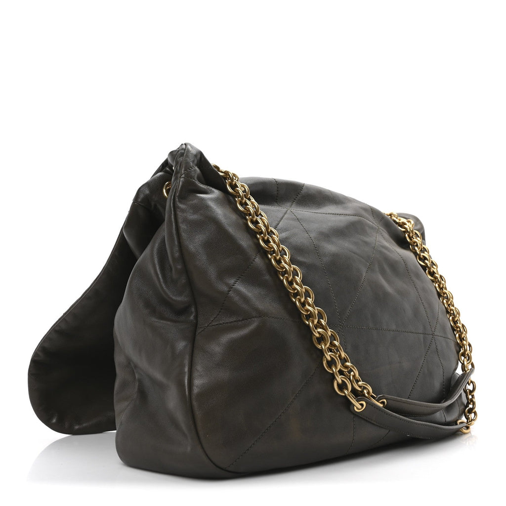 Lambskin Matelasse Monogram Large Jamie 4.3 Light Musk