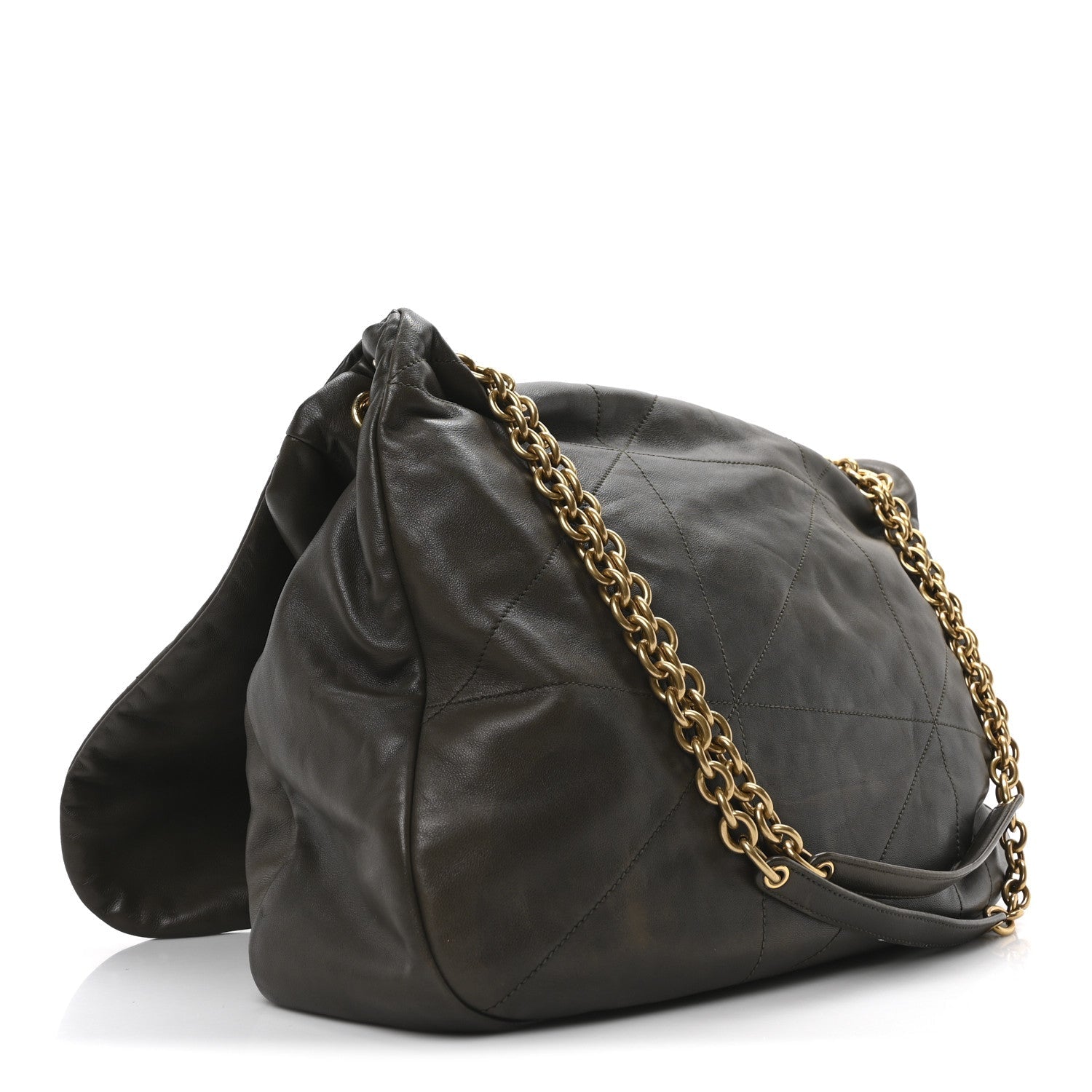 Lambskin Matelasse Monogram Large Jamie 4.3 Light Musk