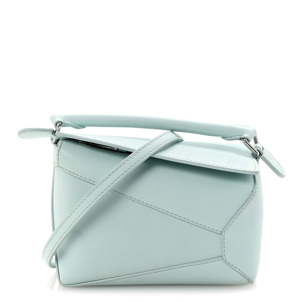 Calfskin Mini Puzzle Edge Bag Iceberg