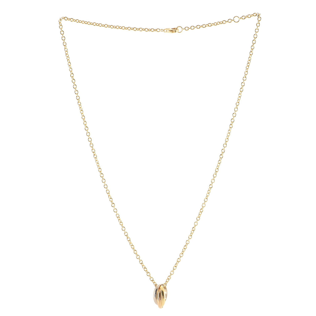 Trinity Pendant Necklace 18K Tricolor Gold