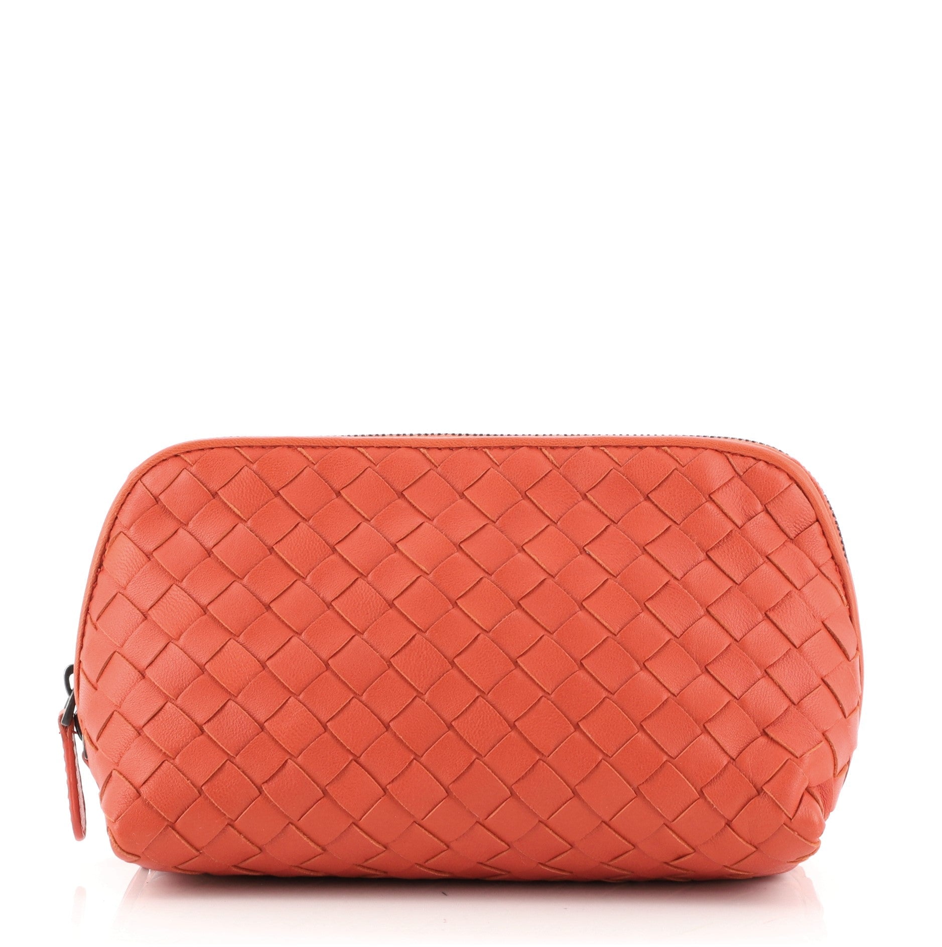 Zip Cosmetic Pouch Intrecciato Nappa Mini