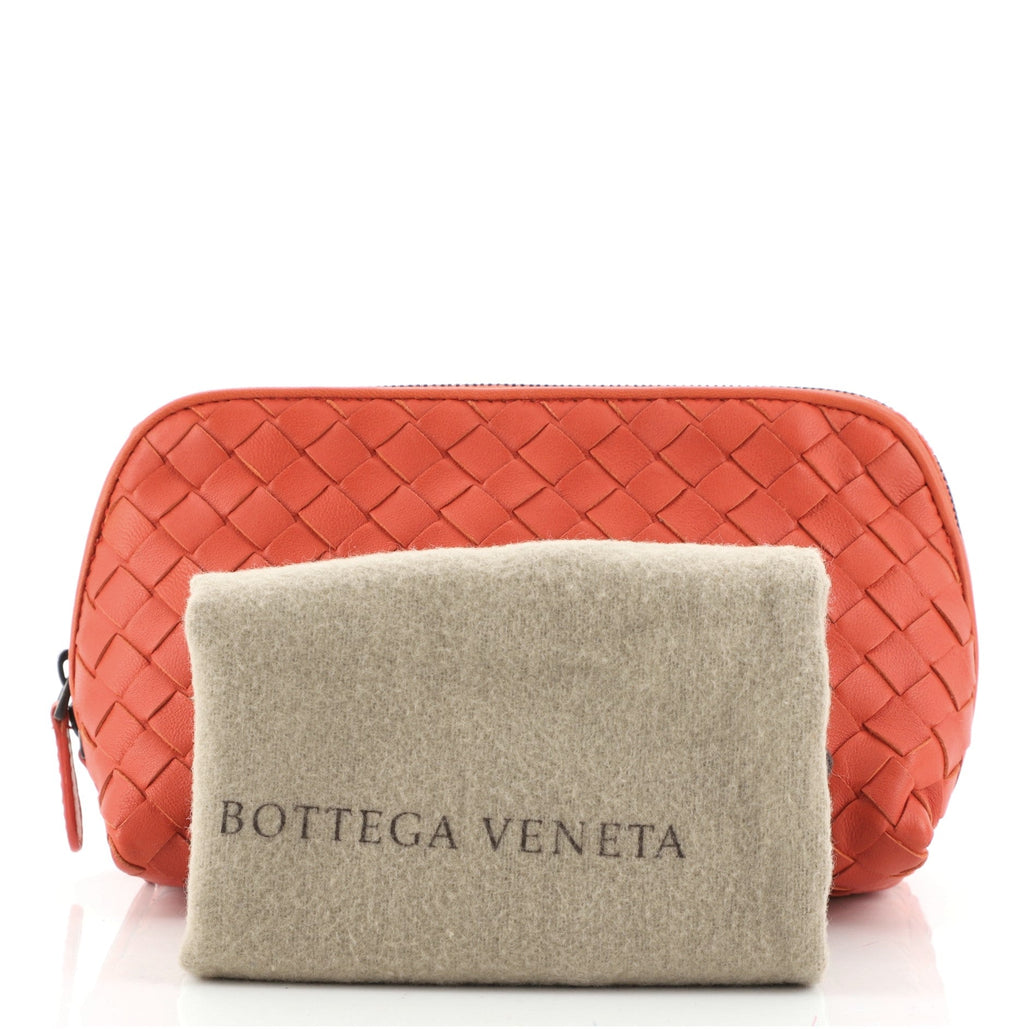 Zip Cosmetic Pouch Intrecciato Nappa Mini
