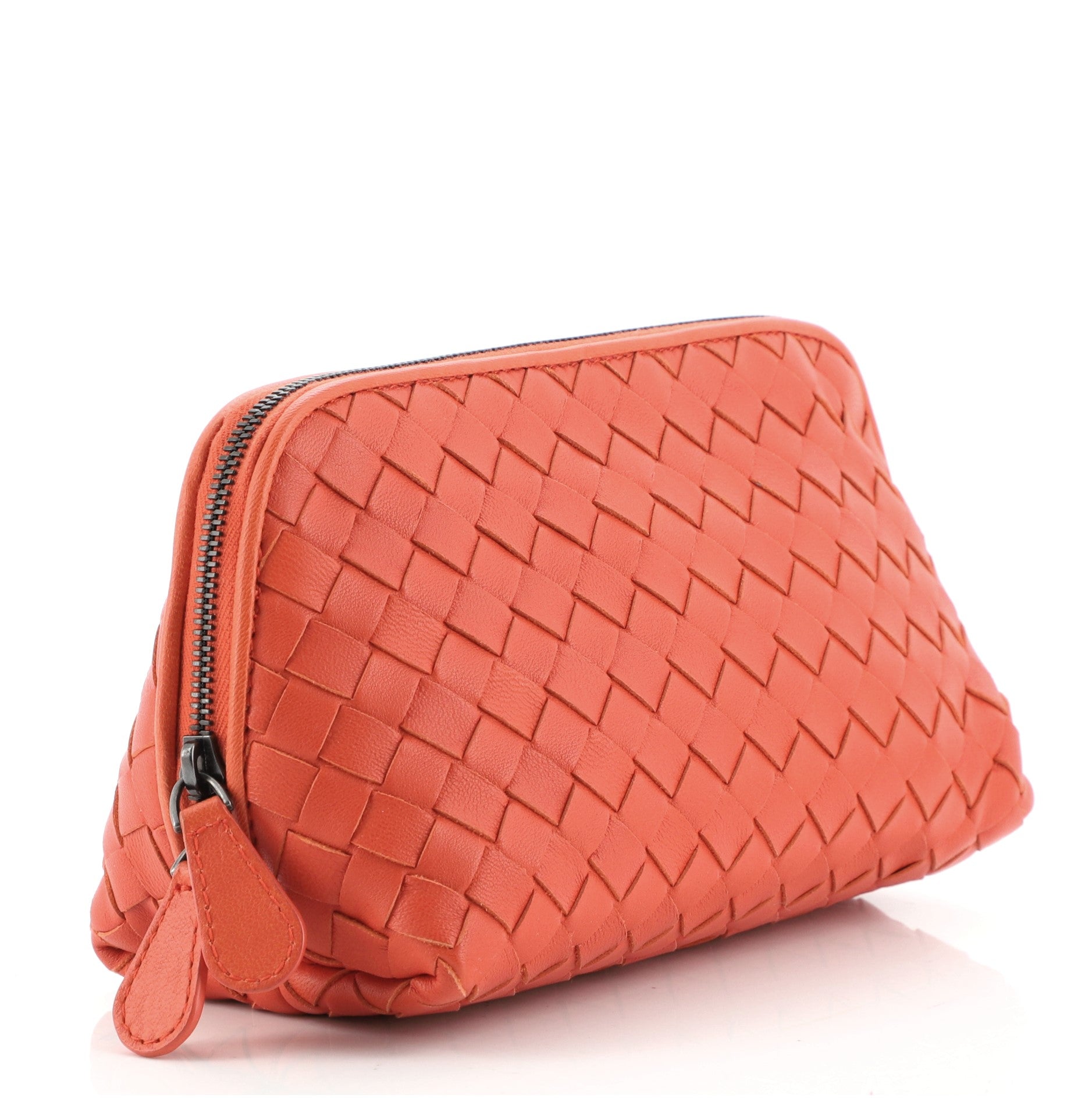 Zip Cosmetic Pouch Intrecciato Nappa Mini
