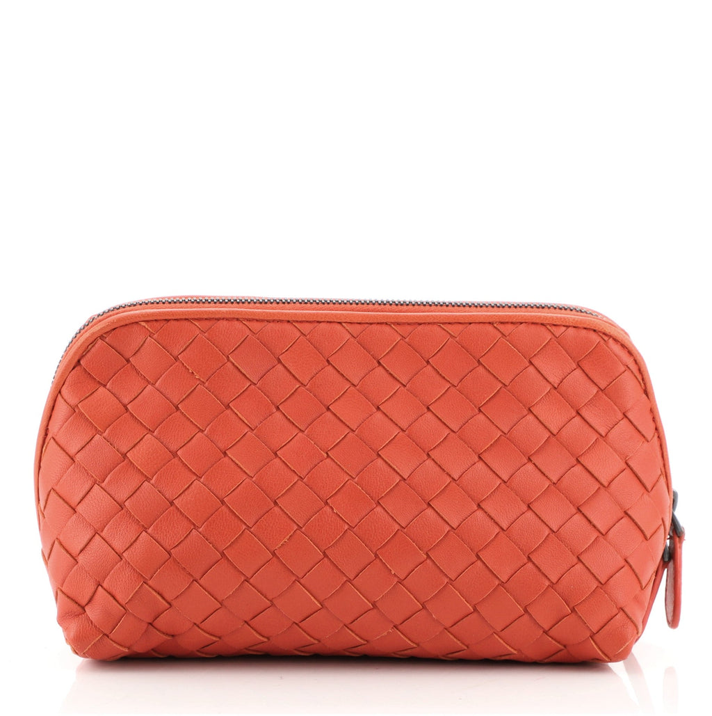 Zip Cosmetic Pouch Intrecciato Nappa Mini