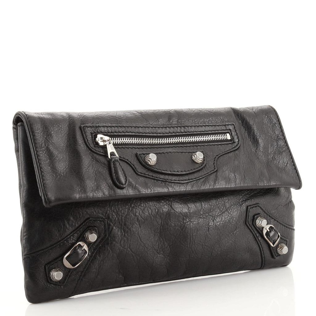 Giant Studs Envelope Clutch Leather